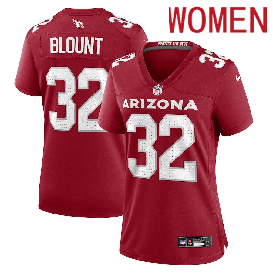 Women Arizona Cardinals 32 Joey Blount Nike Cardinal Game NFL Jersey
